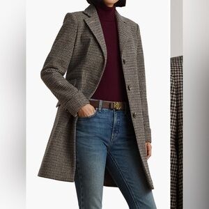 Lauren Ralph Lauren Houndstooth walker coat
